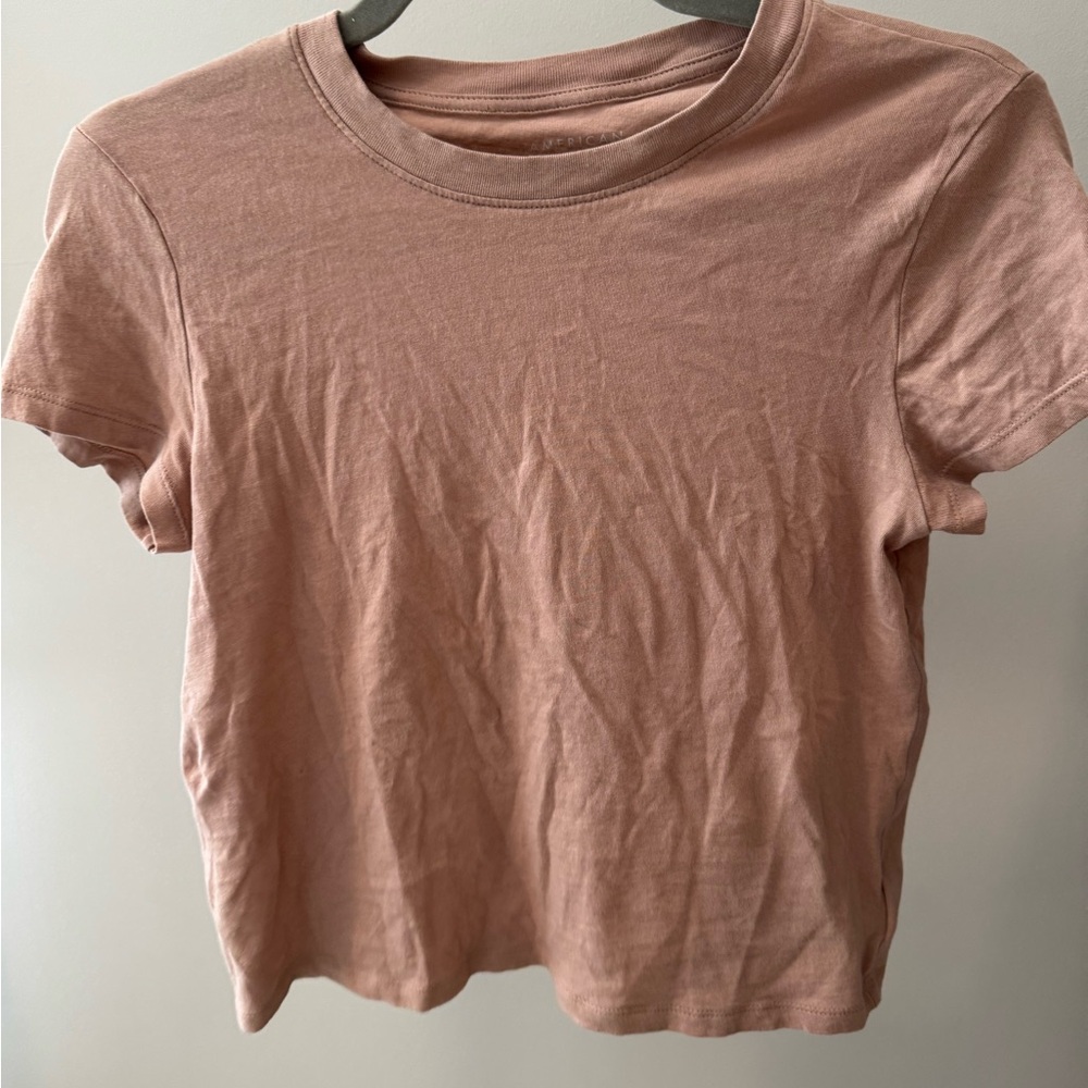 American Eagle Outfitters tan Short Sleeve Tee